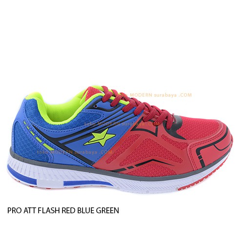 PRO ATT FLASH RED GREEN BLUE Sepatu Olahraga Running Kets Casual Sneackers