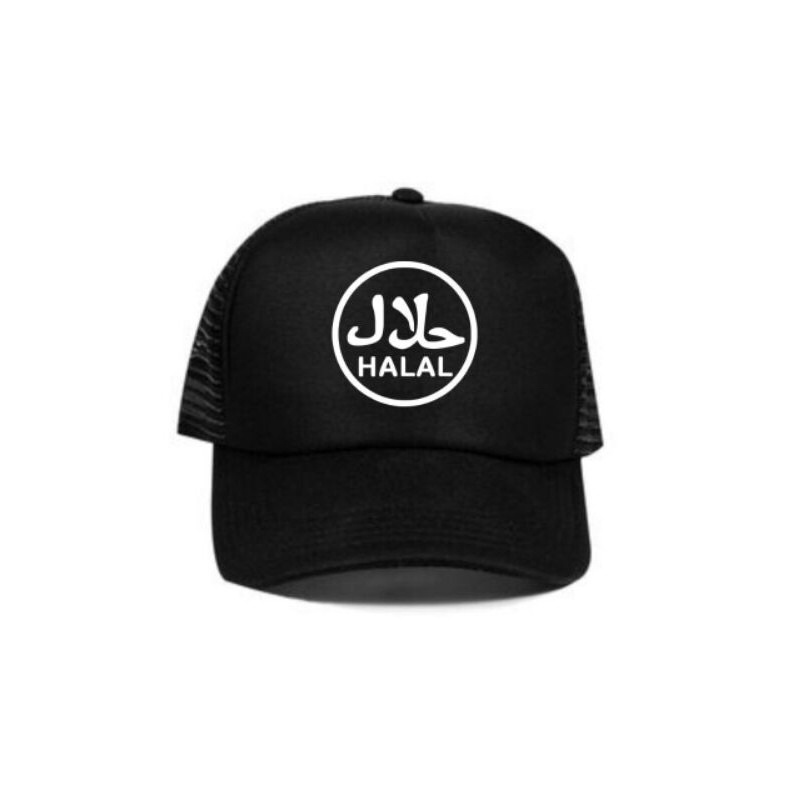 COD Topi Trucker Custom HALAL - Hitam