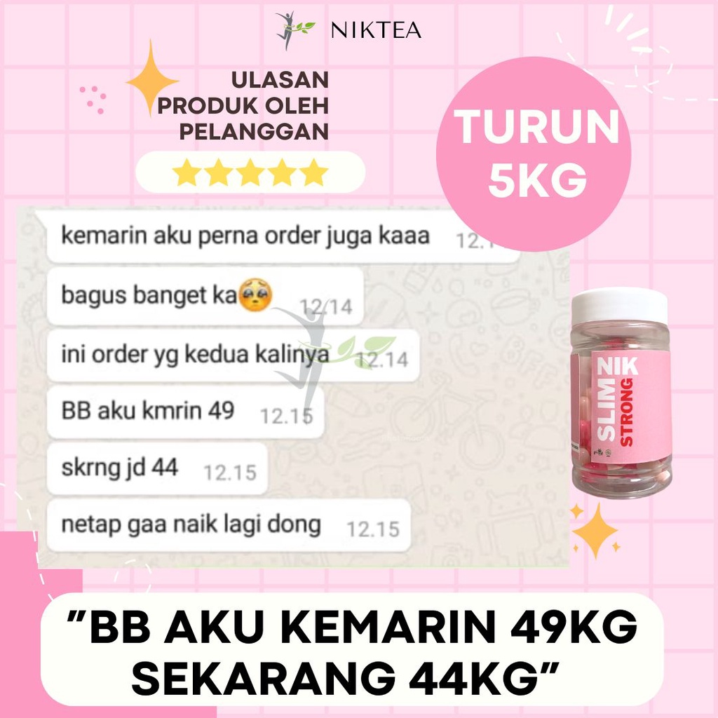 NIKSLIM STRONG Obat Diet Ampuh Dan Pelangsing Herbal Alami Jamu