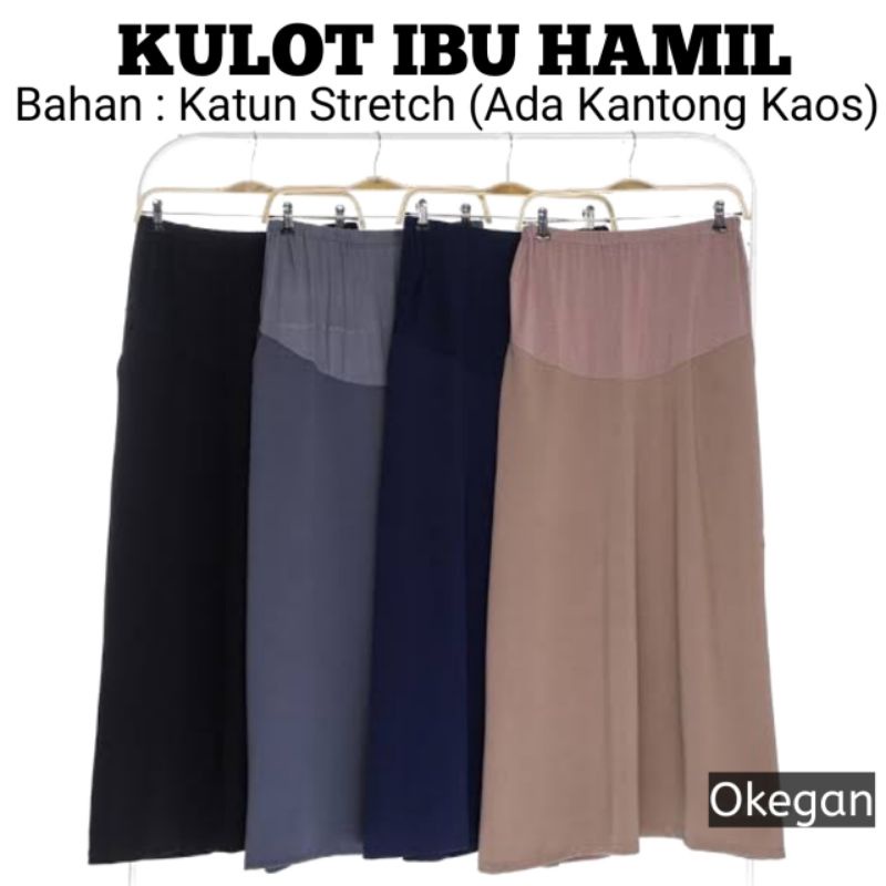 KULOT HAMIL KERJA KATUN POPLIN SUPER JUMBO BISA TERMURAH