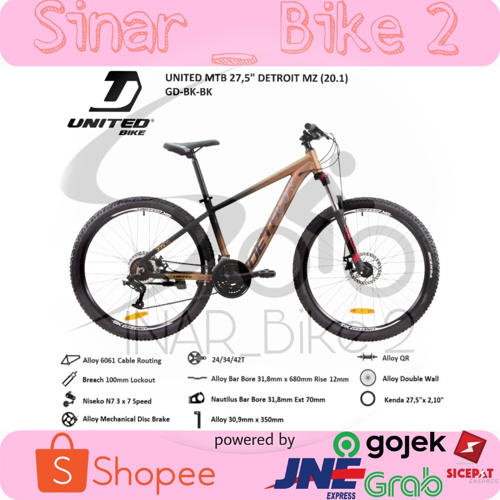 Sepeda Gunung Mtb Detroit Mz 27,5inch