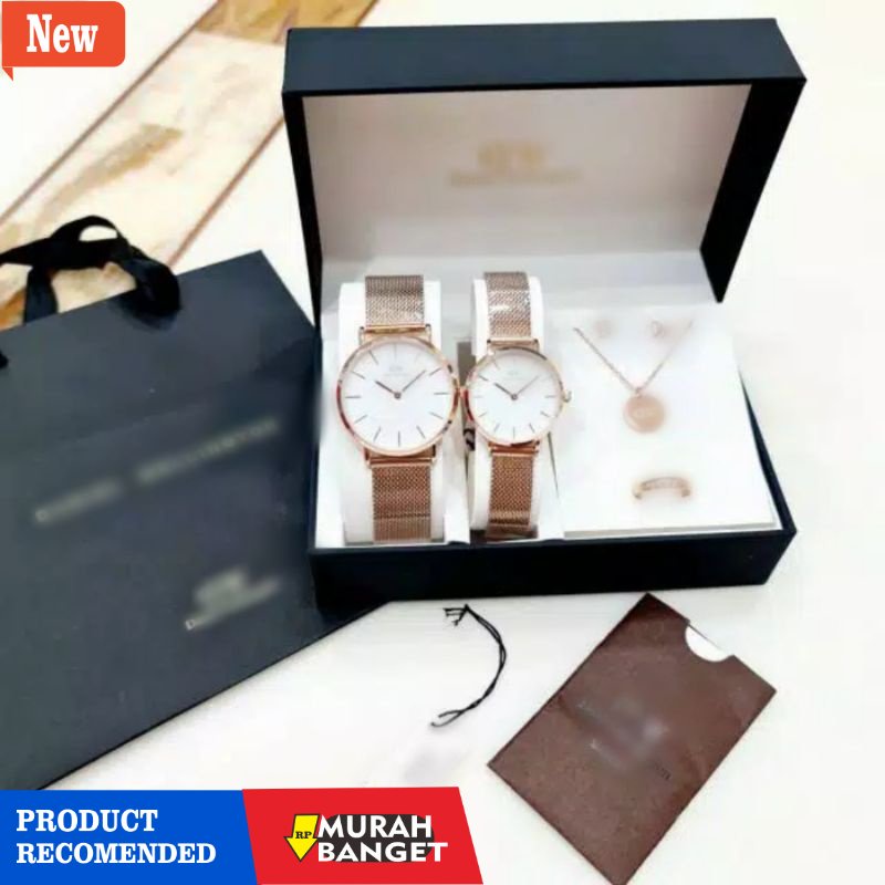 Jam tangan couple terbaik- BEST SELLER JAM TANGAN WANITA RANTAI  COUPLE D-1508 || JAM TANGAN WANITA/