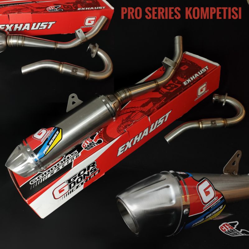 Knalpot Gordon Pro Series KOMPETISI KLX DTracker CRF 150 COMPETITION