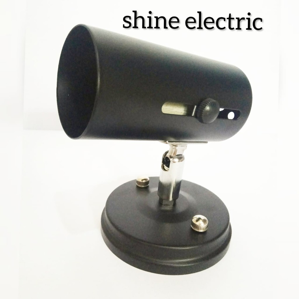 Kap Lampu Sorot Fitting E27 Plafon Kap Bohlam Spotlight E 27 Tempel