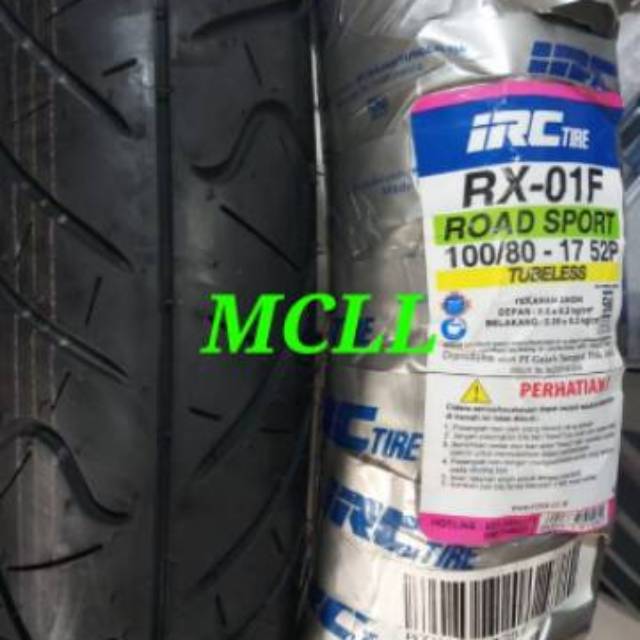BAN LUAR IRC 100/80-17 (TUBELESS)