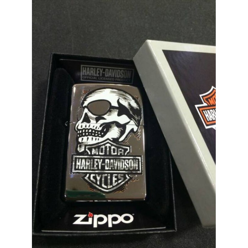Original Zippo Harley Davidson Skull  29281