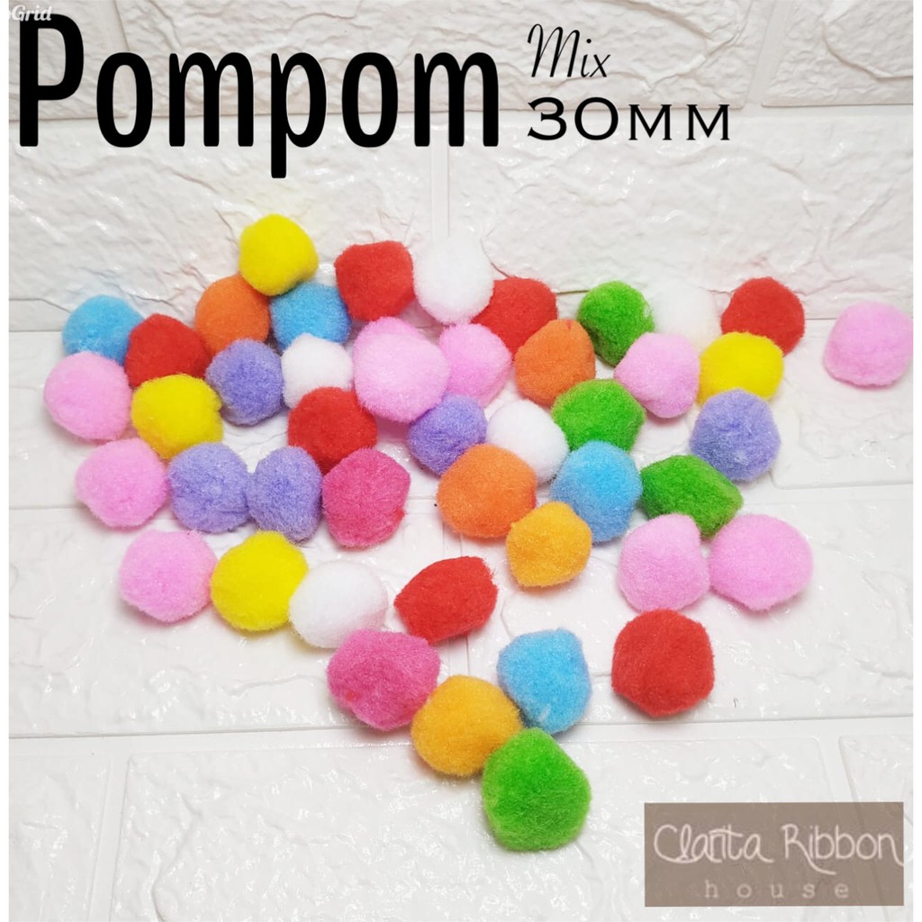 Pompom 3cm mix ArtCraft