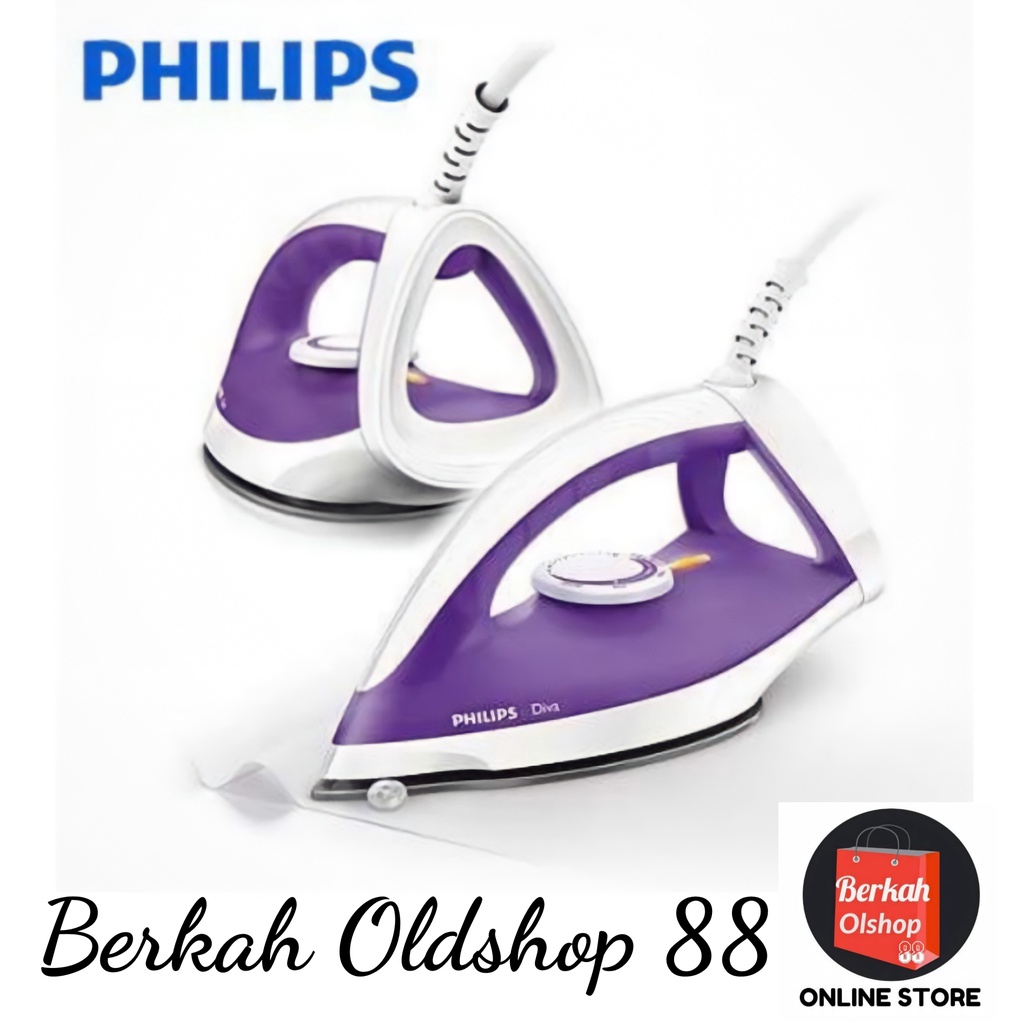 Berkah Oldshop 88 - PHILIPS Dry Iron GC122 Setrika - GC-122 Garansi resmi GC 122