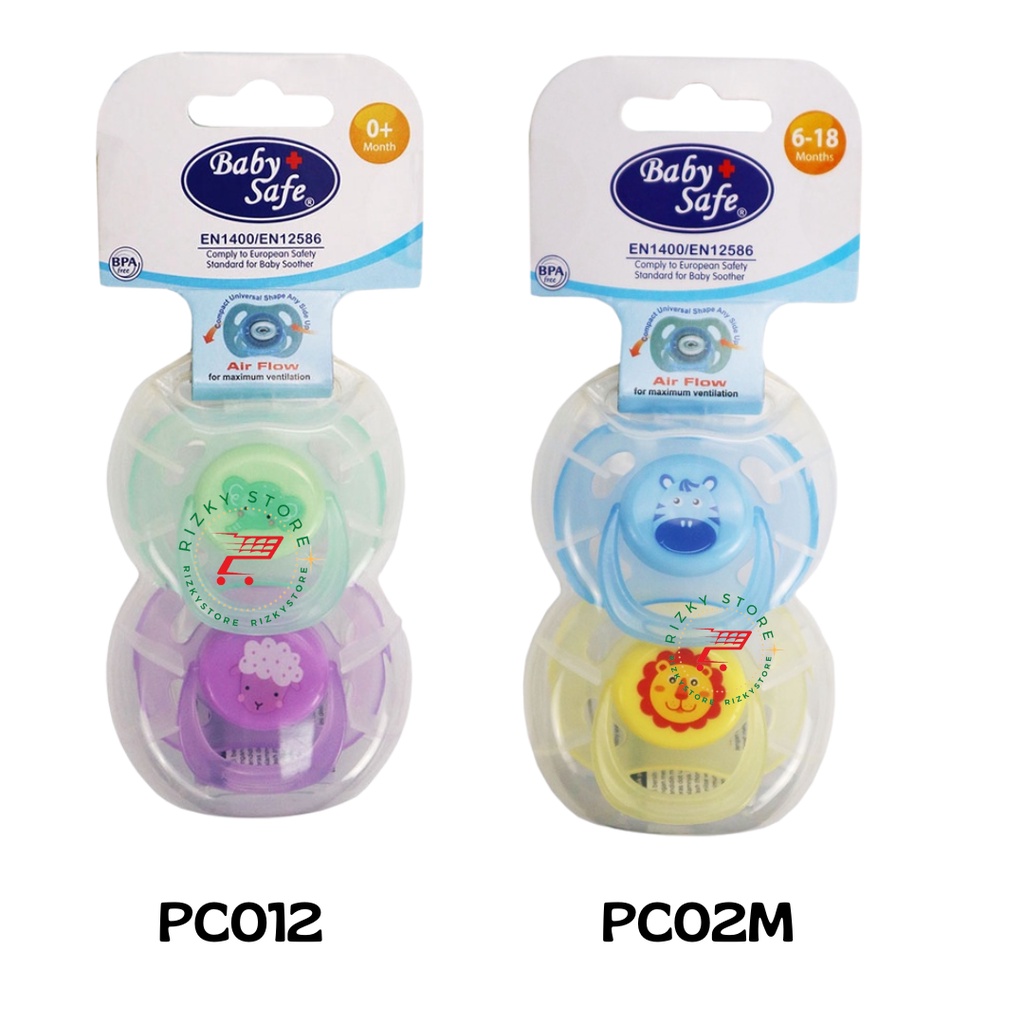 Baby Safe Empeng bayi 0+ 6+ Air Flow Pacifier PC012 PC02M