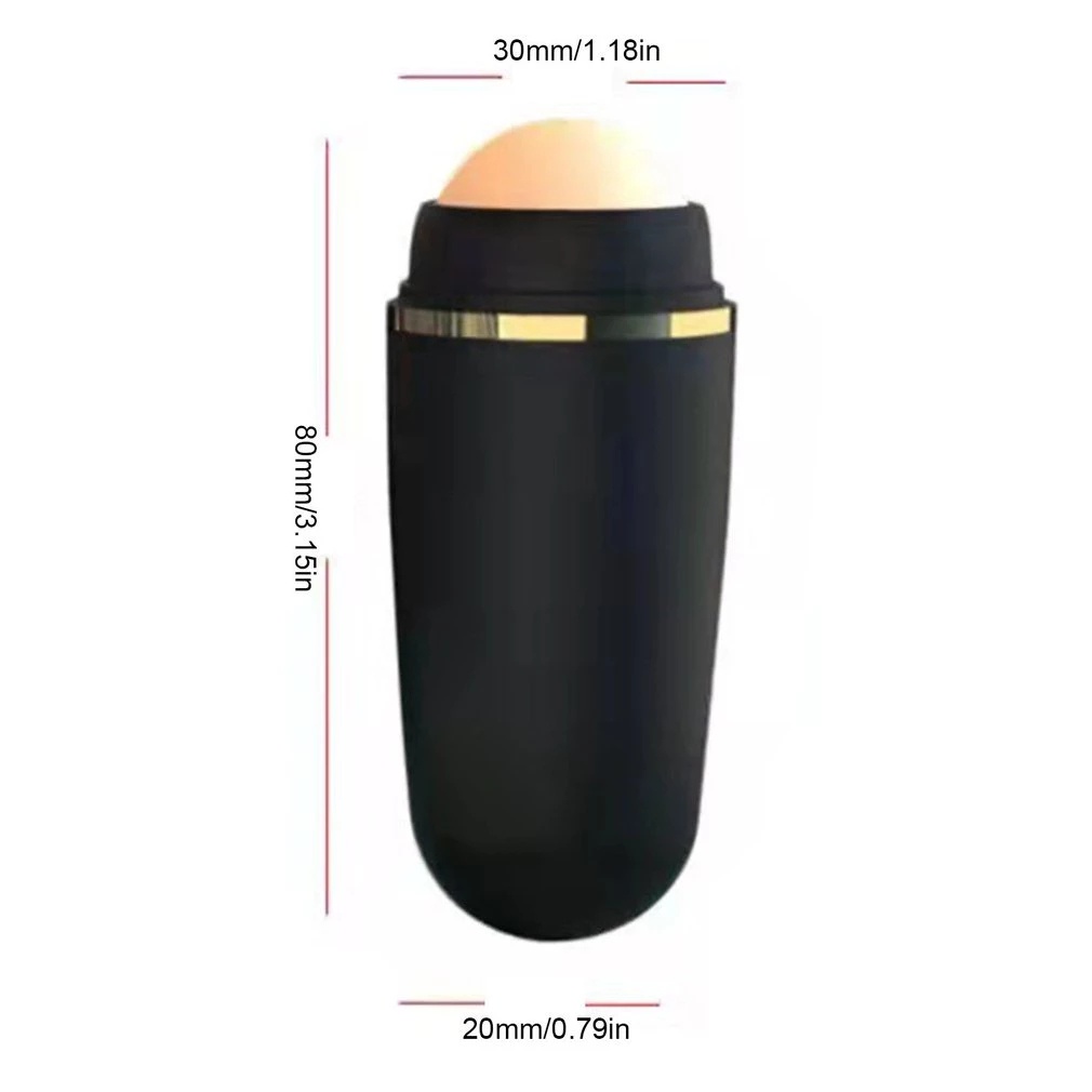 Tongkat Penyerap Minyak Deep Cleaning Tool Reusable T-zone Massage Face Natural Volcanic Stone Roller Pori Kulit Berminyak