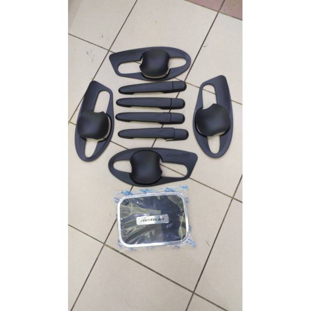 Paket outer handle dan tank cover grand new Avanza hitam dop