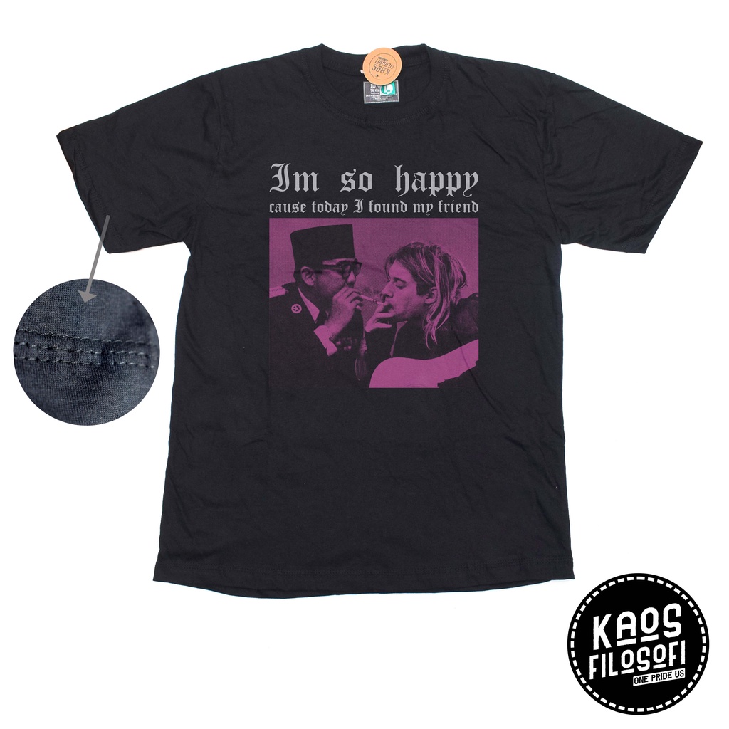 Kaos Band Nirvana Kurt Cobain x Soekarno