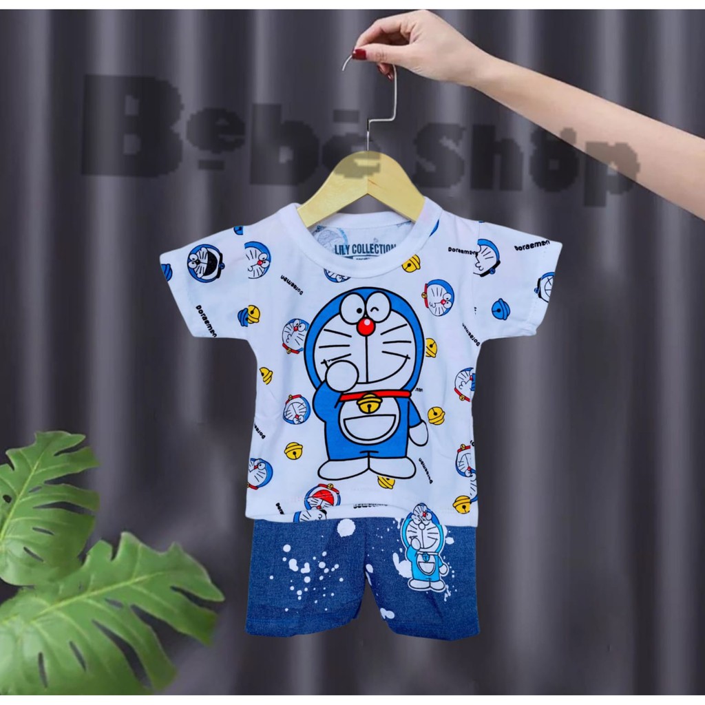 Setelan Baju Anak k Bayi termurah karakter Doraemon