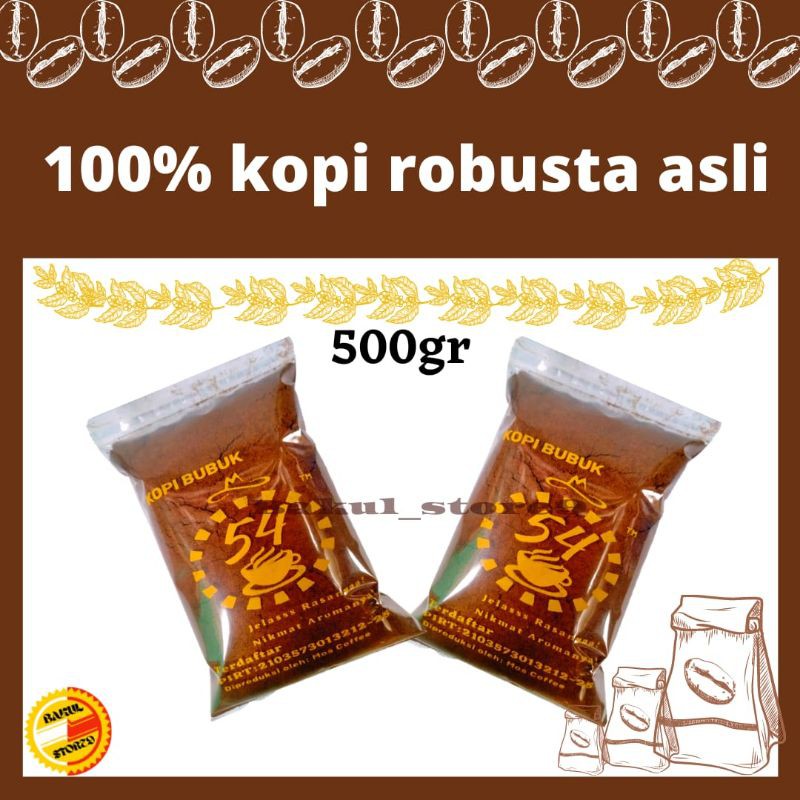 Kopi Bubuk 54 Asli Dampit 500 Gr Khas Malang