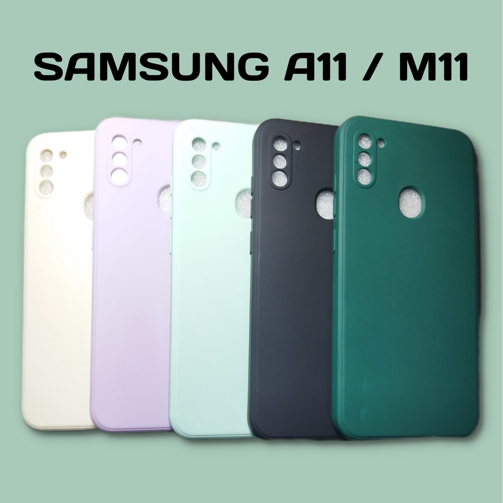 CASE MACARON SAMSUNG A11/M11 | CASE SAMSUNG | CASE MACARON | CASE SQUARE EDGE | CASE LUCU | SOFTCASE