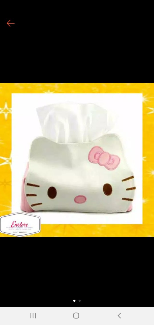 Es265  Kotak Tisu Winnie Bahan Kulit