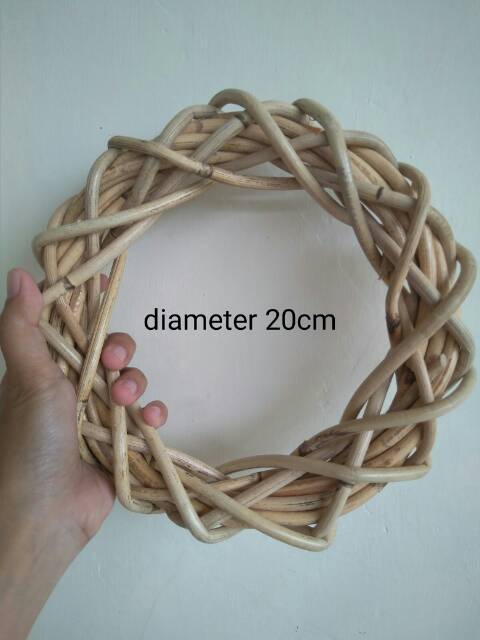 RT04 ring rotan lilit diameter 20cm besar