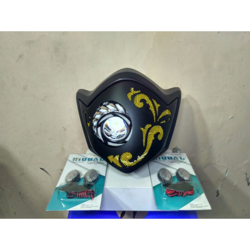 HeadLamp Vixion Old coak projie plus sein tempel oval