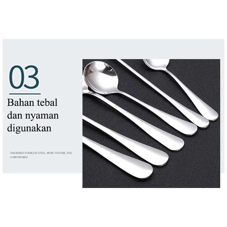 Sendok Makan Stainless Garpu Stainless Steel Tebal/Alat Makan