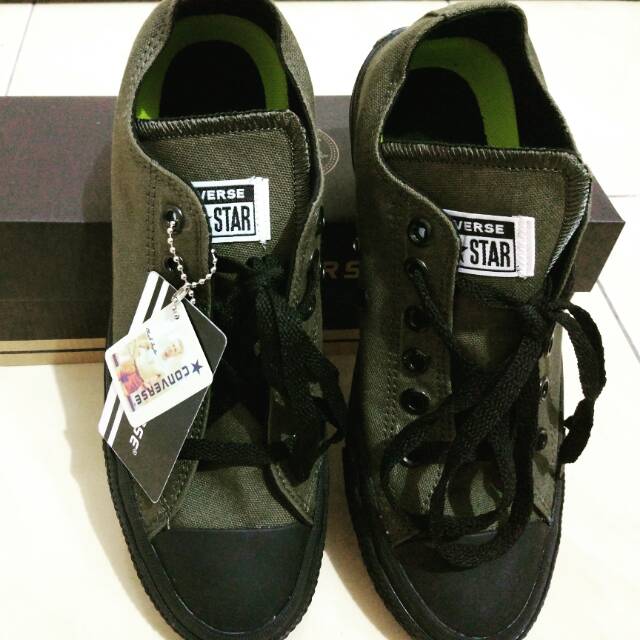 converse military green