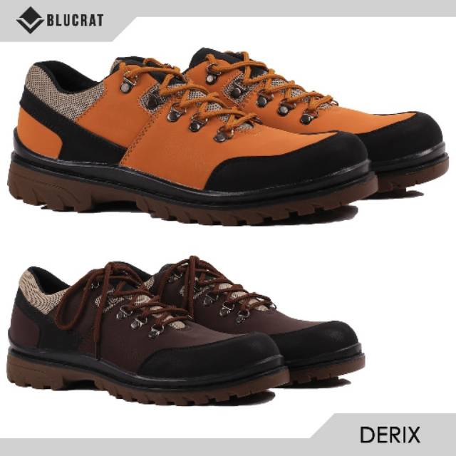 Sepatu safety kulit asli pria