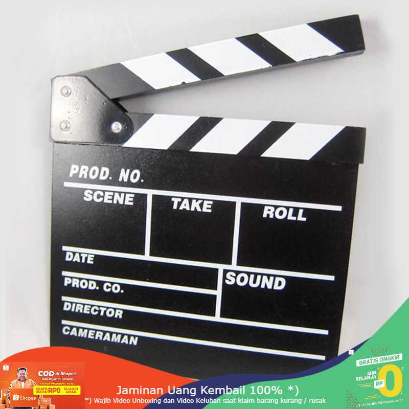 (BISA COD) RVOSTR STUDIO Woopower Profesional Clapper Classical Movie Film - TP301