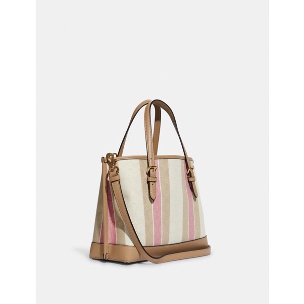 Coach Mollie Tote 25 In Signature Jacquard With Stripes (C4086)