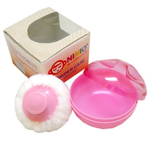 Morinz Ninio Powder Case Deluxe / Tempat bedak single BULAT ( tanpa sekat)