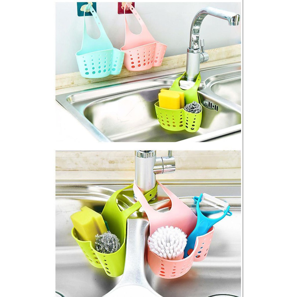 GTB - R065 Keranjang Organizer Pengering Spons Cuci Piring Gantung Wastafel Dapur
