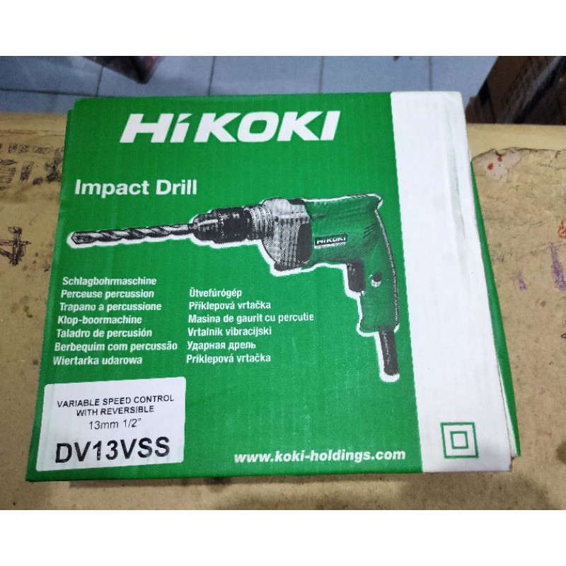 Bor Tangan HiKOKI (Dahulu merek Hitachi) 13MM/Impact Drill Hitachi DV13VSS 13mm