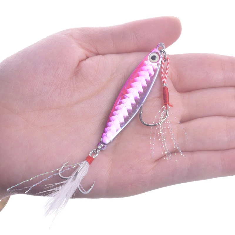 Umpan Lure Metal Jig 7g 10g 15g 20g dengan assist hook New Version