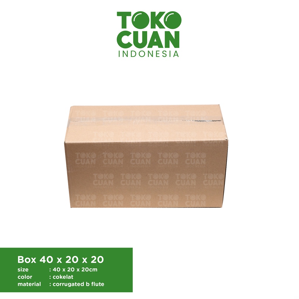 

Box Kardus Karton Packing Polos Cokelat Tebal Murah (40x20x20 cm)