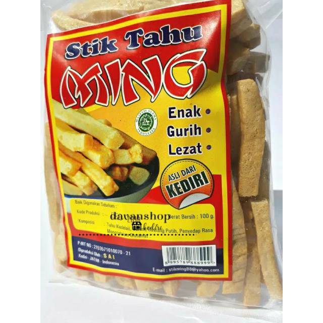 

STIK TAHU KERIPIK TAHU CAP MING ASLI KEDIRI