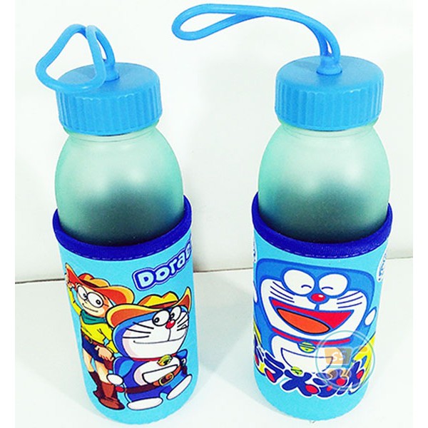 Botol Minum Doraemon Sarung Kaca Tempat Minum Panas Dingin Bekal Kado