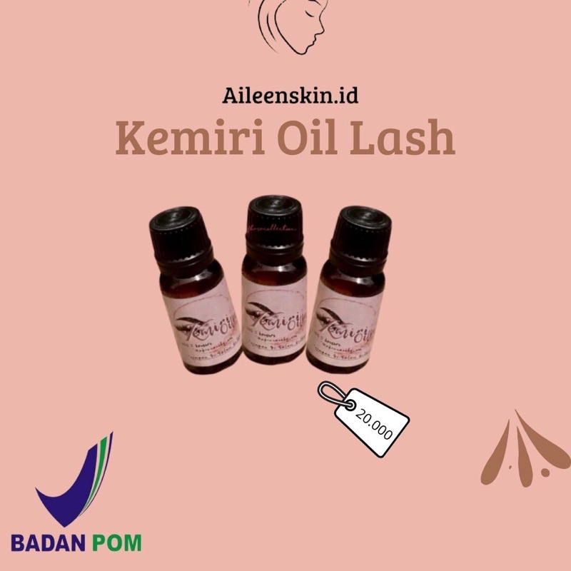 Kemiri Oil Lash (Serum Pelebat alis bulu mata ) 100% kemiri Aseli