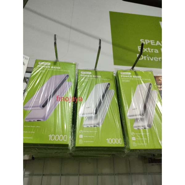 Powerbank Robot RT180 10.000 MAH Dual Input Port Type C &amp; Micro