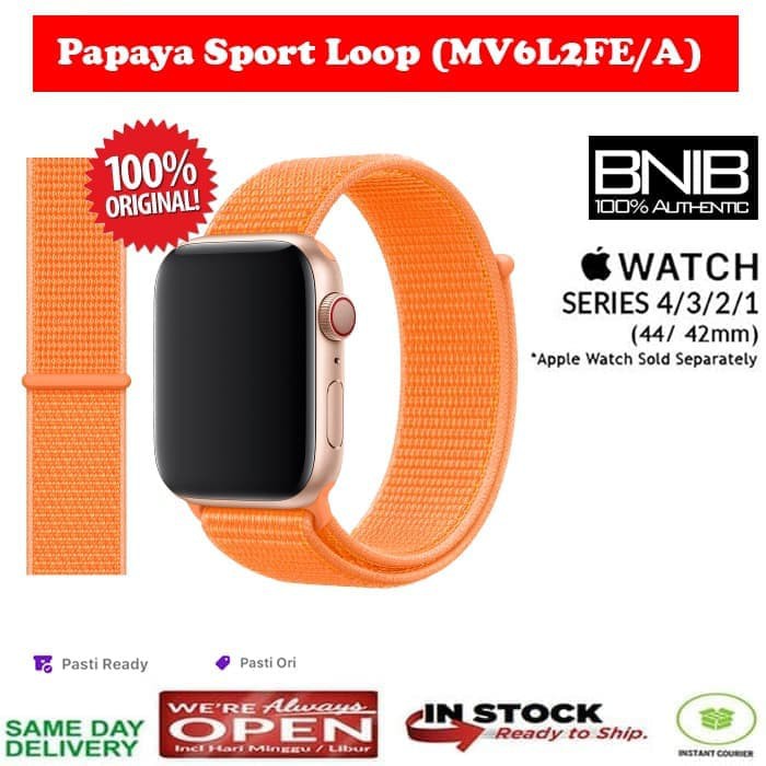 apple watch papaya sport loop