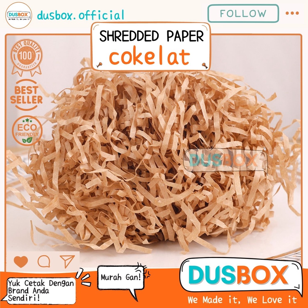 

Kertas Serut / Kertas Cacah / Gift Box Filler / Shredded Paper / Kertas Parut / Kertas hampers
