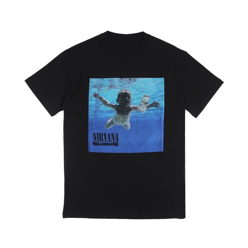 NIRVANA - NEVERMIND ALBUM TEE / OFFICIAL MUSIC MERCHANDISE / ORIGINAL MERCH / KAOS BAND IMPOR