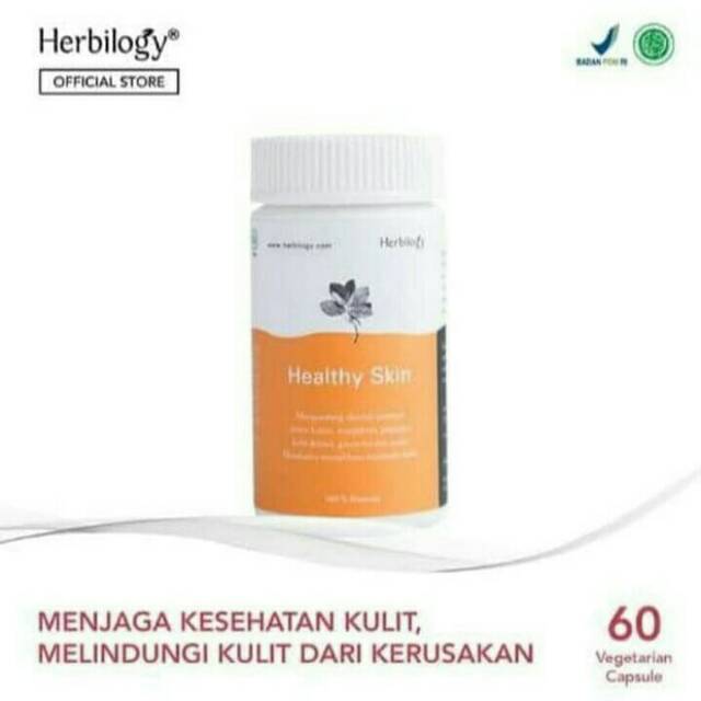 HERBILOGY  Healthy Skin Capsule 60pcs  Perawatan Kulit Herbal ED Aug 2023