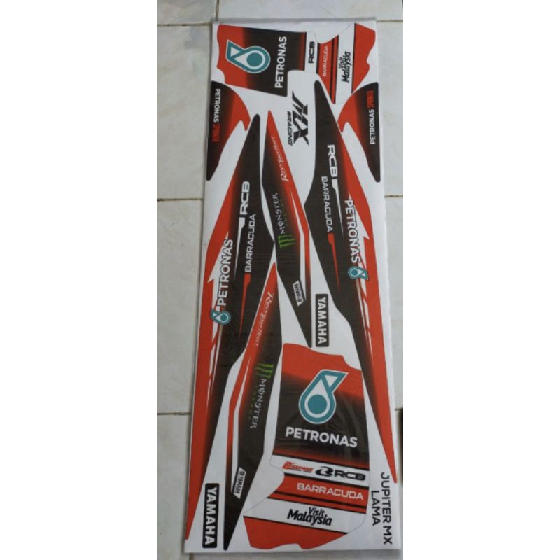 Striping sticker variasi Yamaha Jupiter MX old petronas