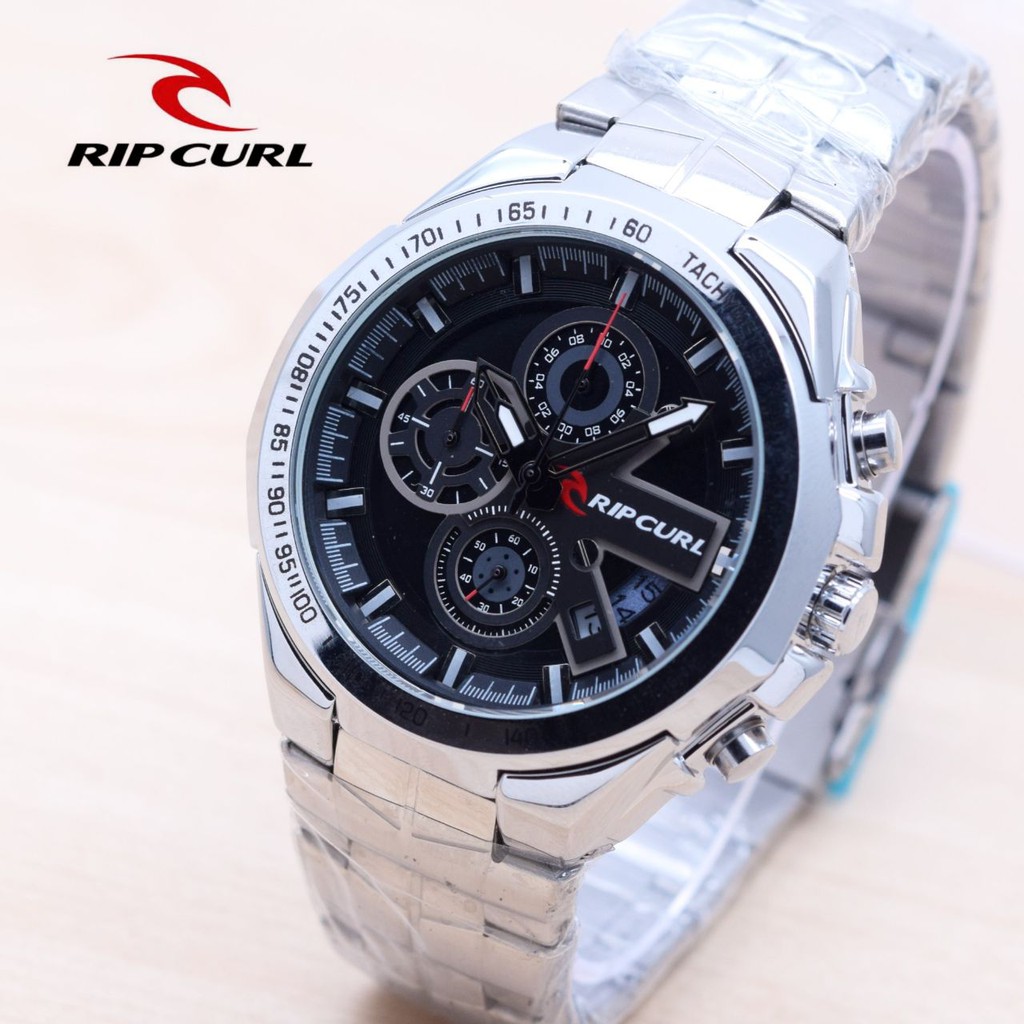 JAM TANGAN PRIA SPORTY merek RIPCURL R-3519 Tali Rantai