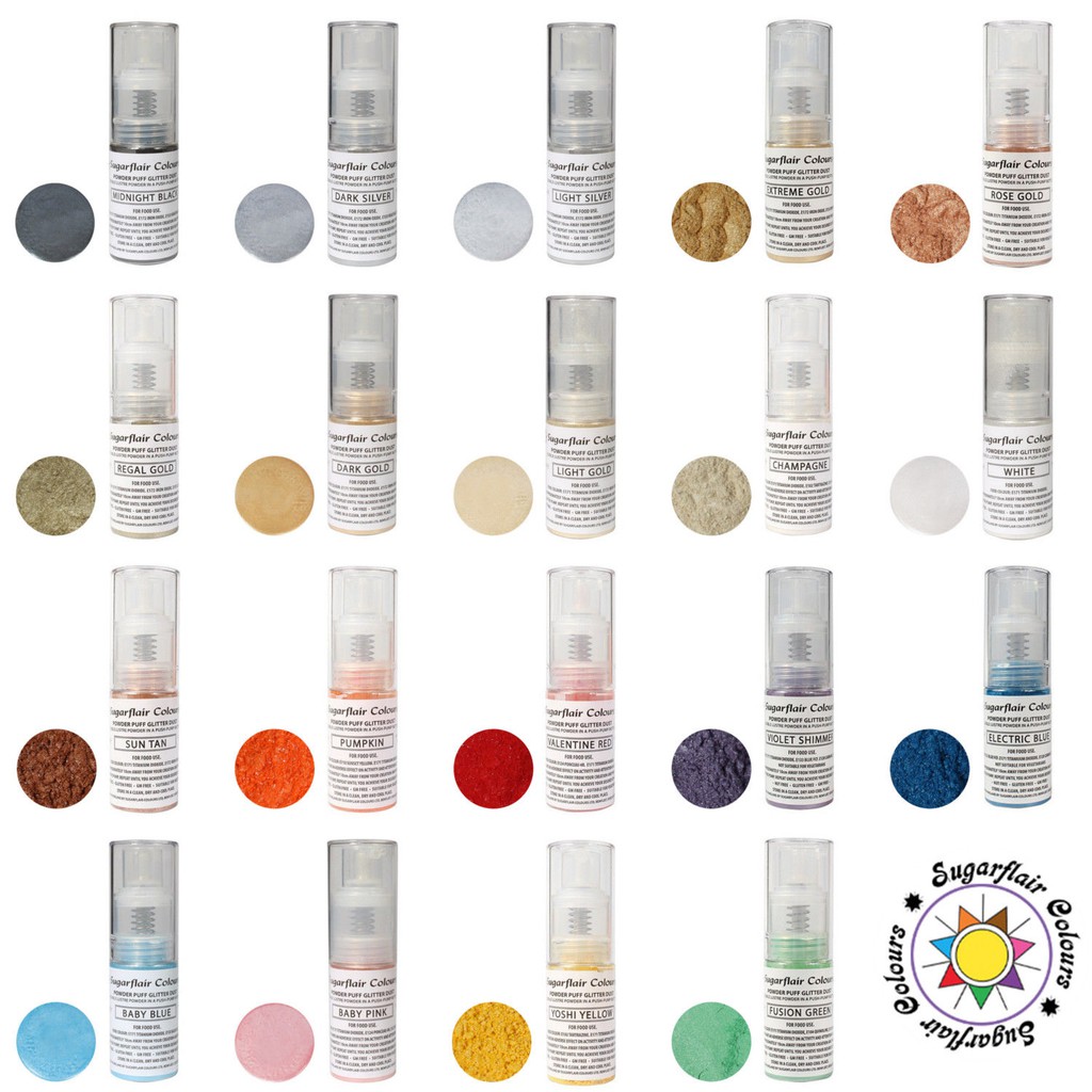 

Sugarflair Powder Puff Glitter Dust in pump