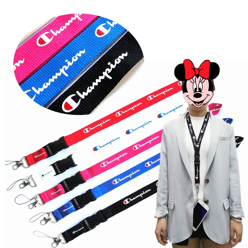 Champion Tali Lanyard Gantungan Kunci Dapat Dilepas Untuk Iphone Android Samsung Huawei Xiaomi