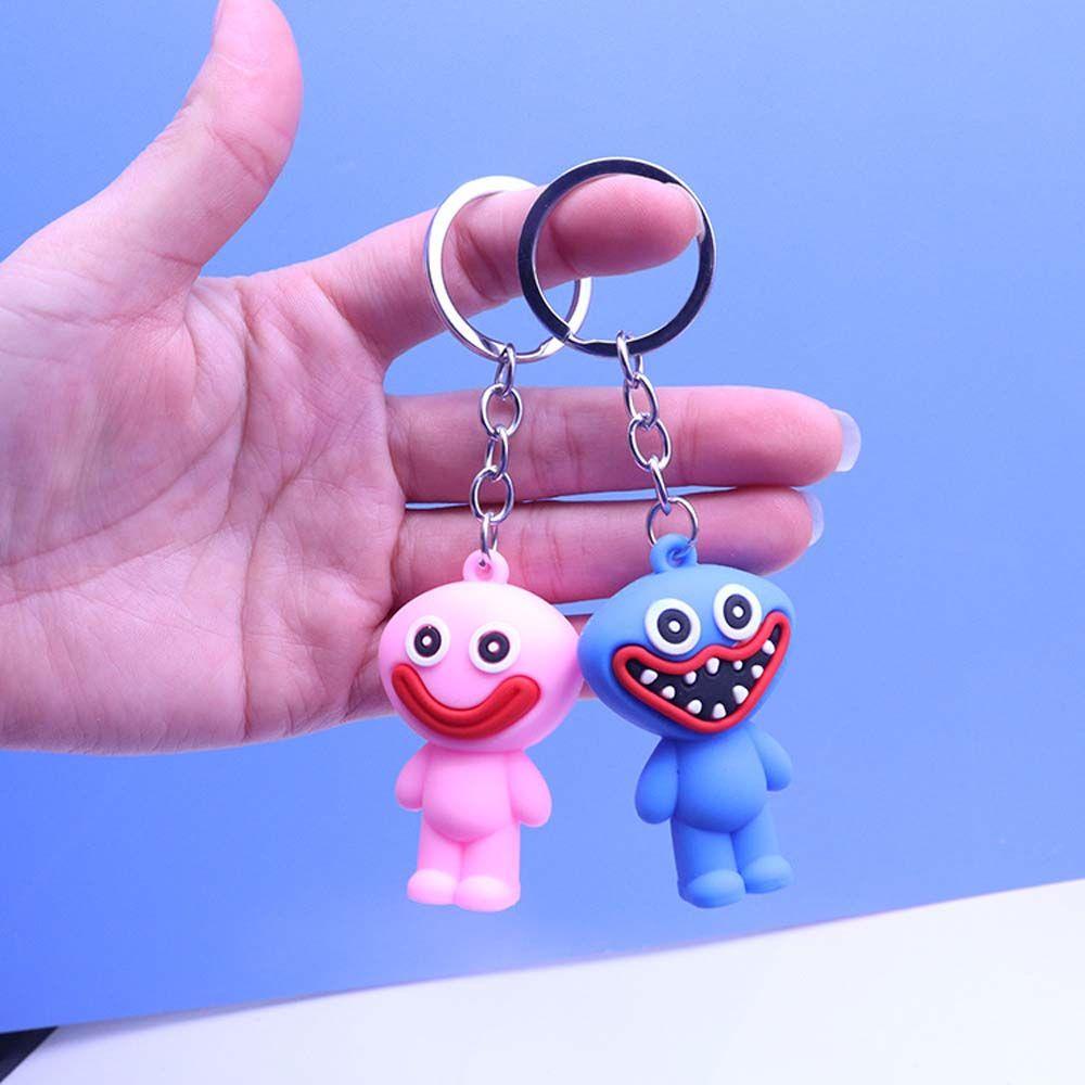 Needway   Wuggy Gantungan Kunci Huggy Anime Animasi Peripheral Anime Mainan Perhiasan Wuggy Key Ring