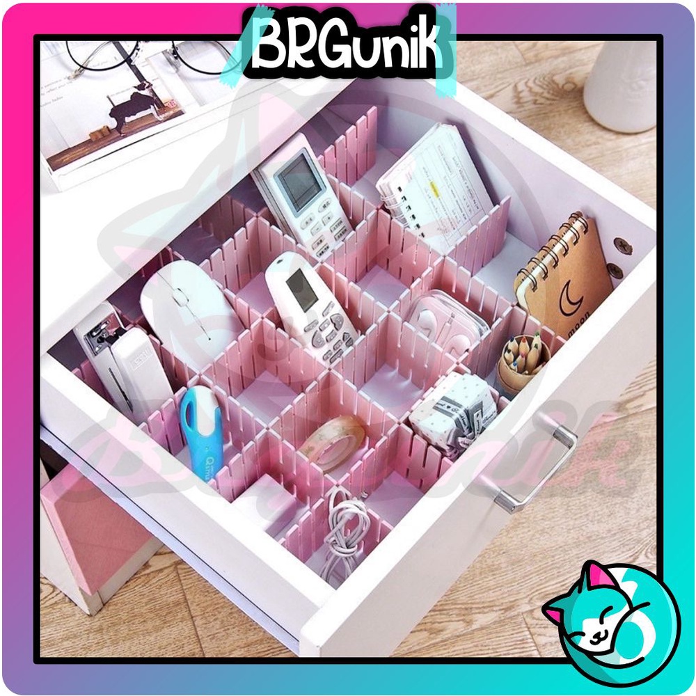 BRGUNIK Sekat Laci Organizer DIY 4pcs R598