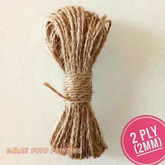 Tali Rami Goni roll 10 Meter 2 ply 2mm Bahan Craft Souvenir Murah Hampers Undangan Hang Tag Polaroid