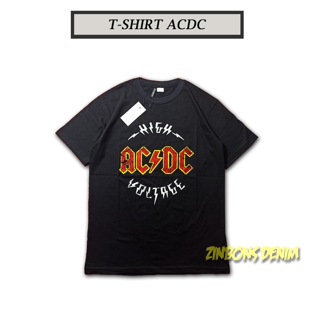 KAOS BAND / KAOS ACDC SERIES / BAJU MUSIK METAL ROCK / TSHIRT MUSIC