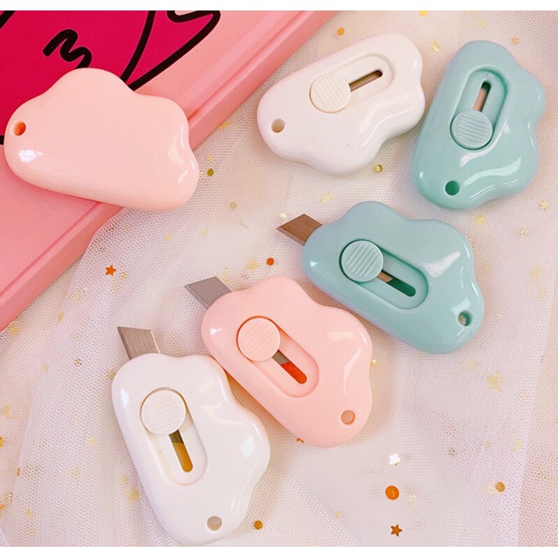 

[TKOEN] Cutter kecil mini karakter lucu bentuk awan