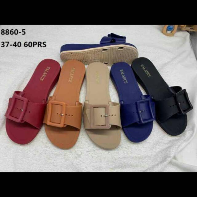 Sendal wanita 1 strap/red apple/sendal red apple